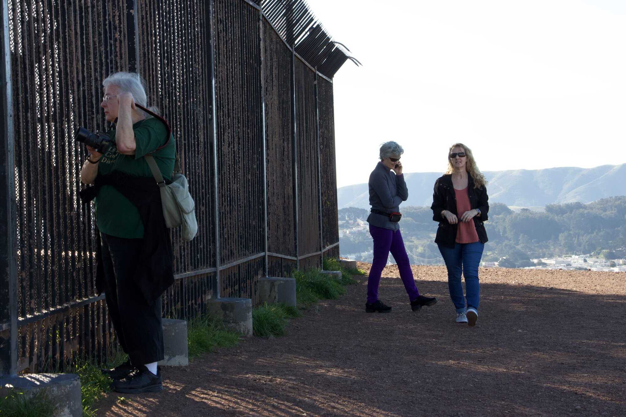 Susan, Patty, and Susie on the top of Bernal Hill